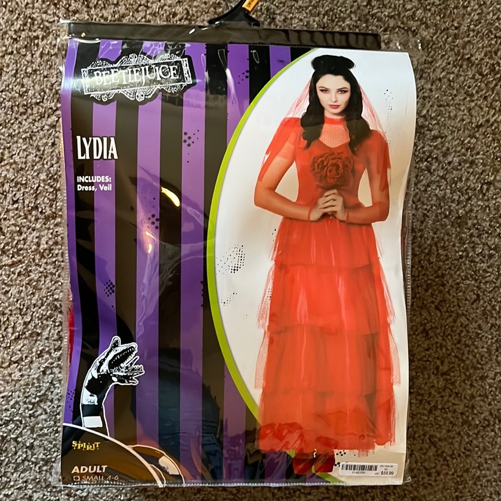 Beetlejuice Lydia costume, adult small!